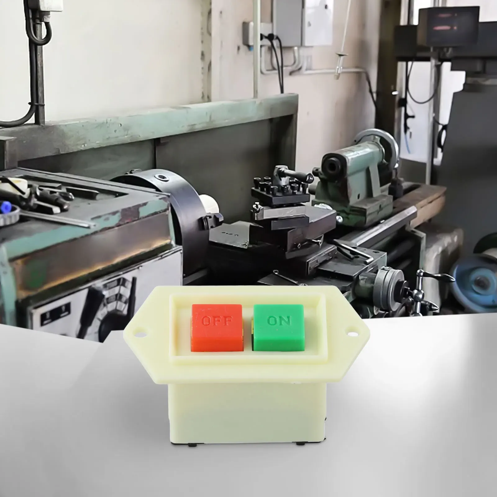 LC3-5 Start Stop Switch for Angle Grinder and 380V 5A 6-Pin Pushbutton Control Switch Compatible with Most Grinders