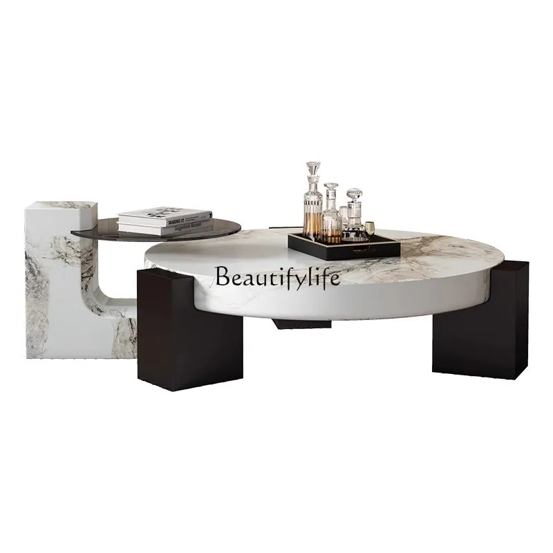 

Modern simple living room household combination round coffee table