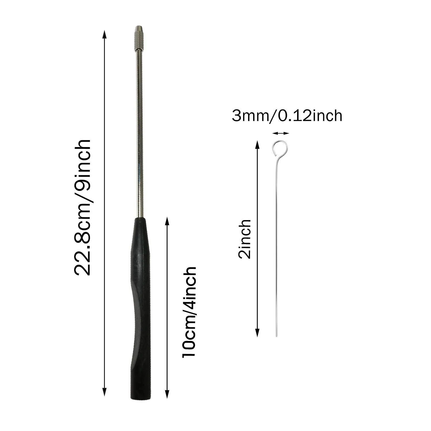 Stainless Steel Inoculation Loop and Nichrome Ring Set for Safe and Accurate Inoculation in Mycology Experiment