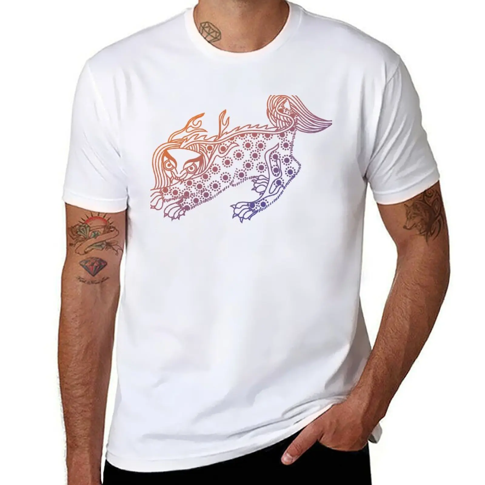 

Haetae Korean Mythological Creature T-Shirt cotton tshirt 100% t shirt man casual T-Shirt