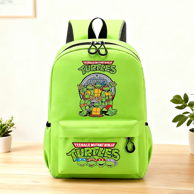 Teenage Mutant Ninja Turtles Backpack Anime Schoolbag Cartoon Knapsack Student Large-capacity Storage Bag Book Bag Birthday Gift