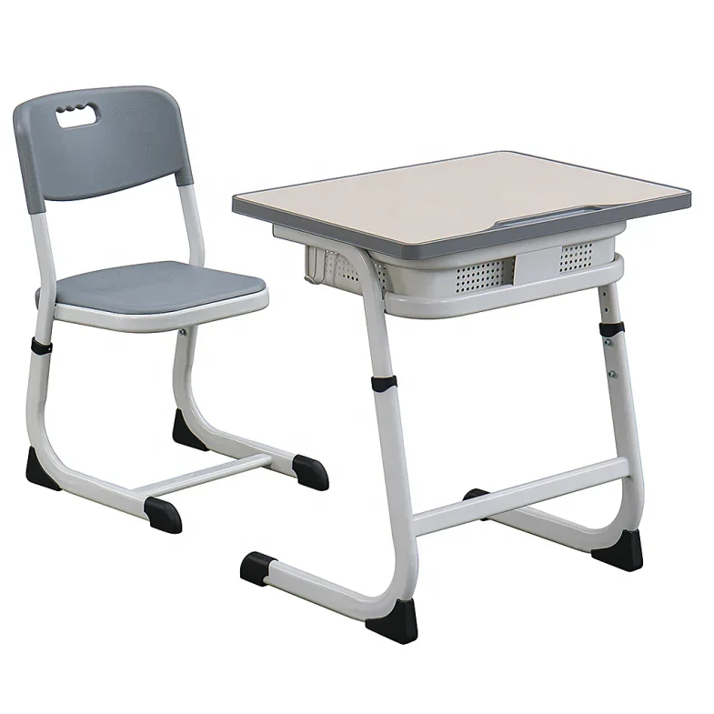 School Desk And Chair Furniture Single Middle University Classroom Student Study Table Set