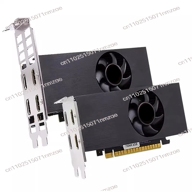 4hdmi splicing projection half-height server graphics card Desktop four-screen