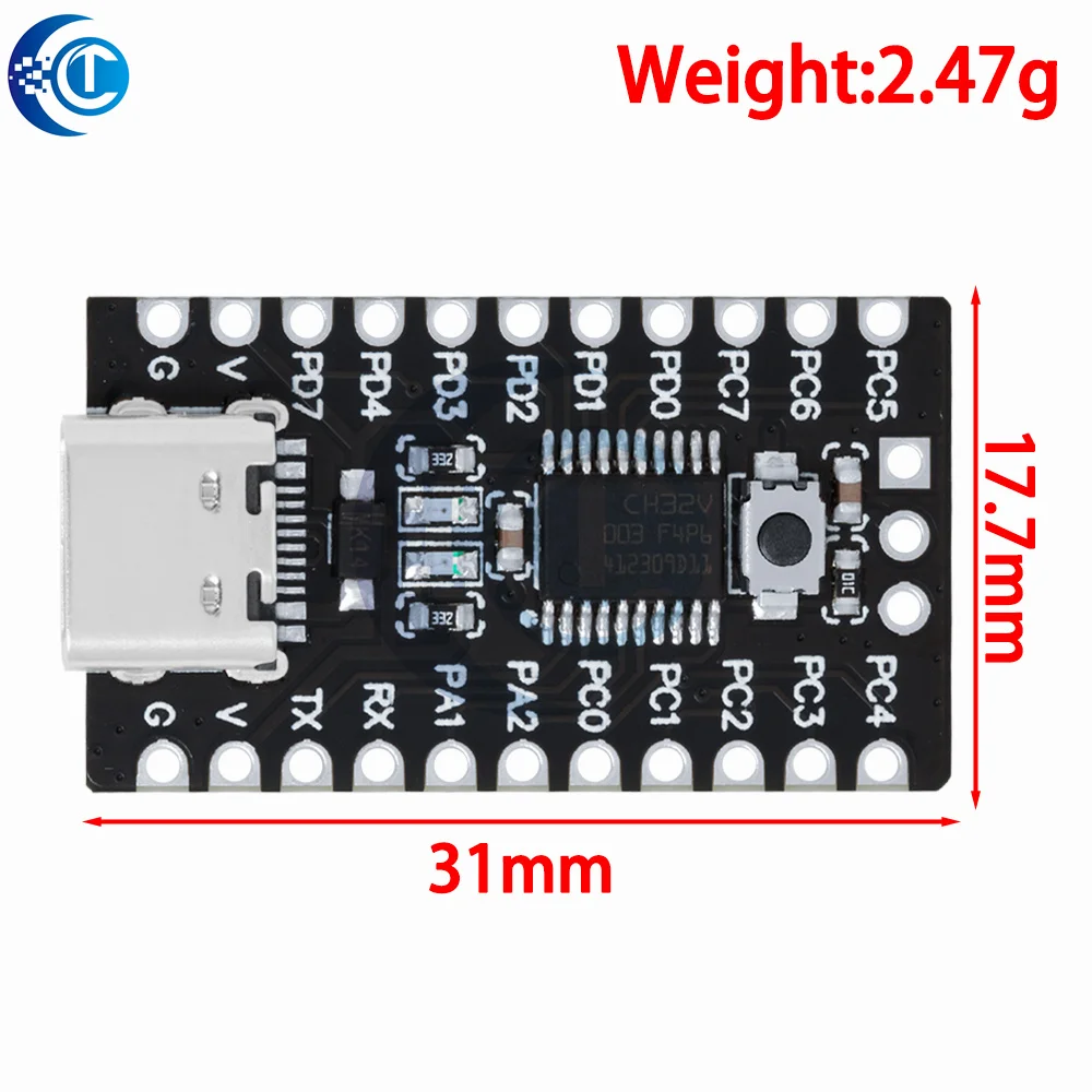 CH32V003 development board minimum system board core board RISC-V CH32V003F4P6 microcontroller module