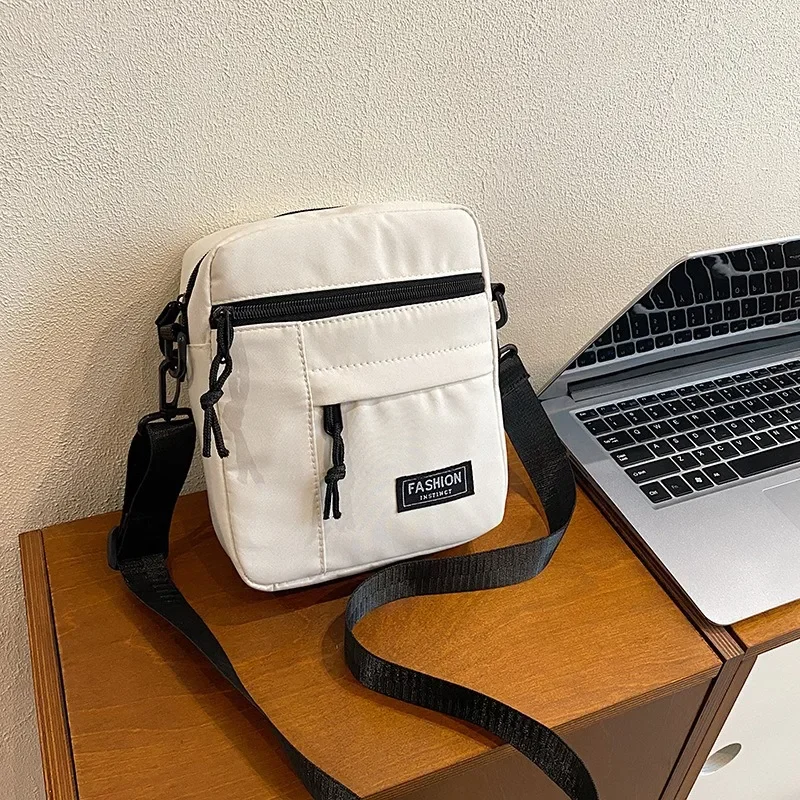 

Women Men Canvas Shoulder Crossbody Bags Small Korean Fashion Square Female Messenger Bag for Phone 2025 Unisex Student Handbags
