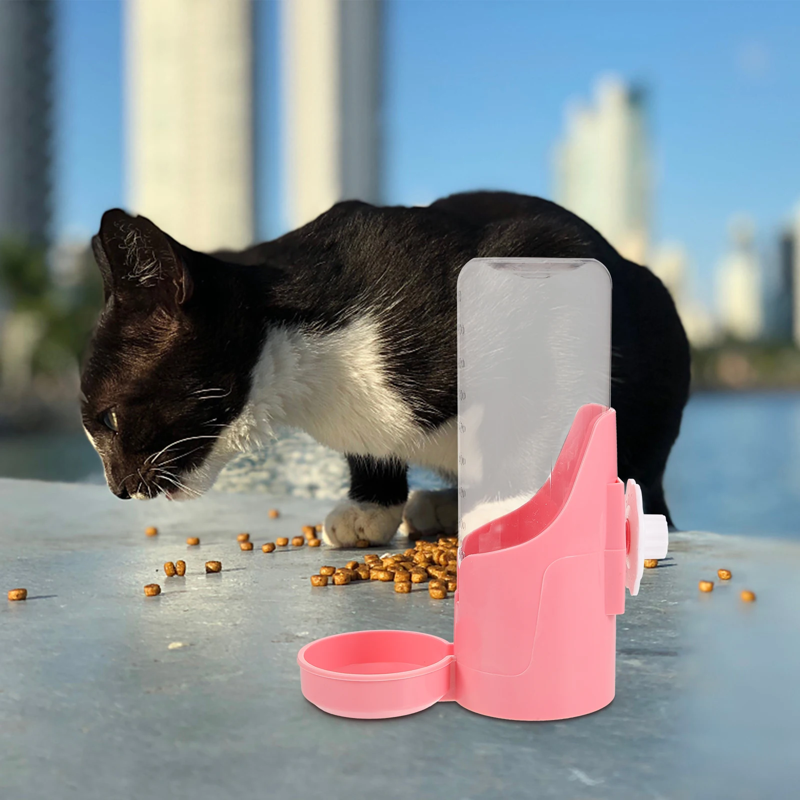 

1PC Hanging Pet Drinking Bottle for Dog Cat Guinea Pig Puppy Hamster Ferret Compact Automatic Water Feeder Easy