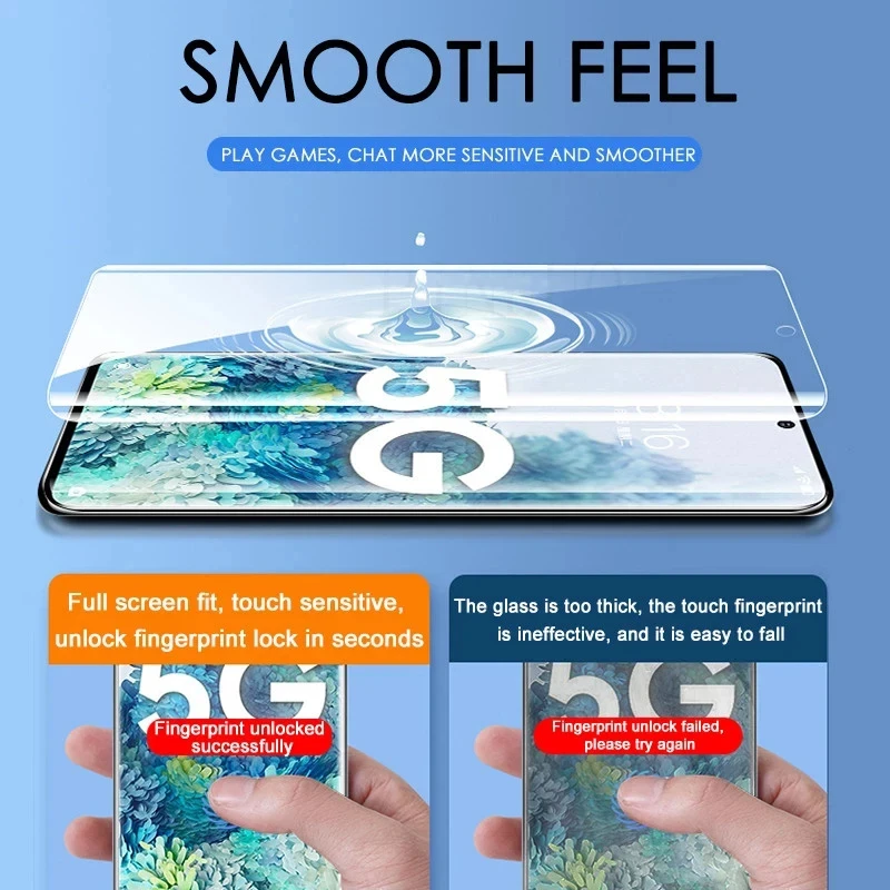 1-4 Pcs Película de hidrogel para Samsung Galaxy S24 S23 S22 S21 S20 Ultra S10 S9 Plus A12 A34 A54 A53 A52 A33 A32 A71 Protector de pantalla 3