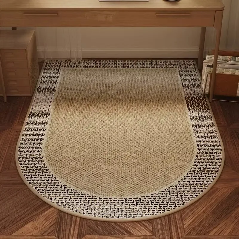Office Study Chair Rug, Sound Insulation Floor Mat for Swivel Computer Desk in Bedroom