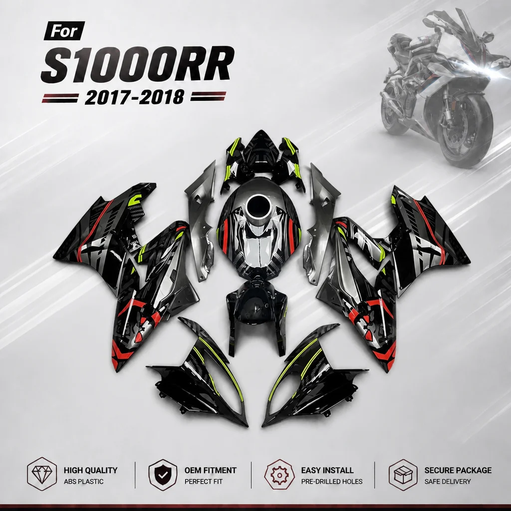 

Premium ABS Fairings for BMW S1000 RR 2017 2018 S1000RR Track Style Chinese Motorcycle Bodywork Kit Custom Painted Perfect Fit