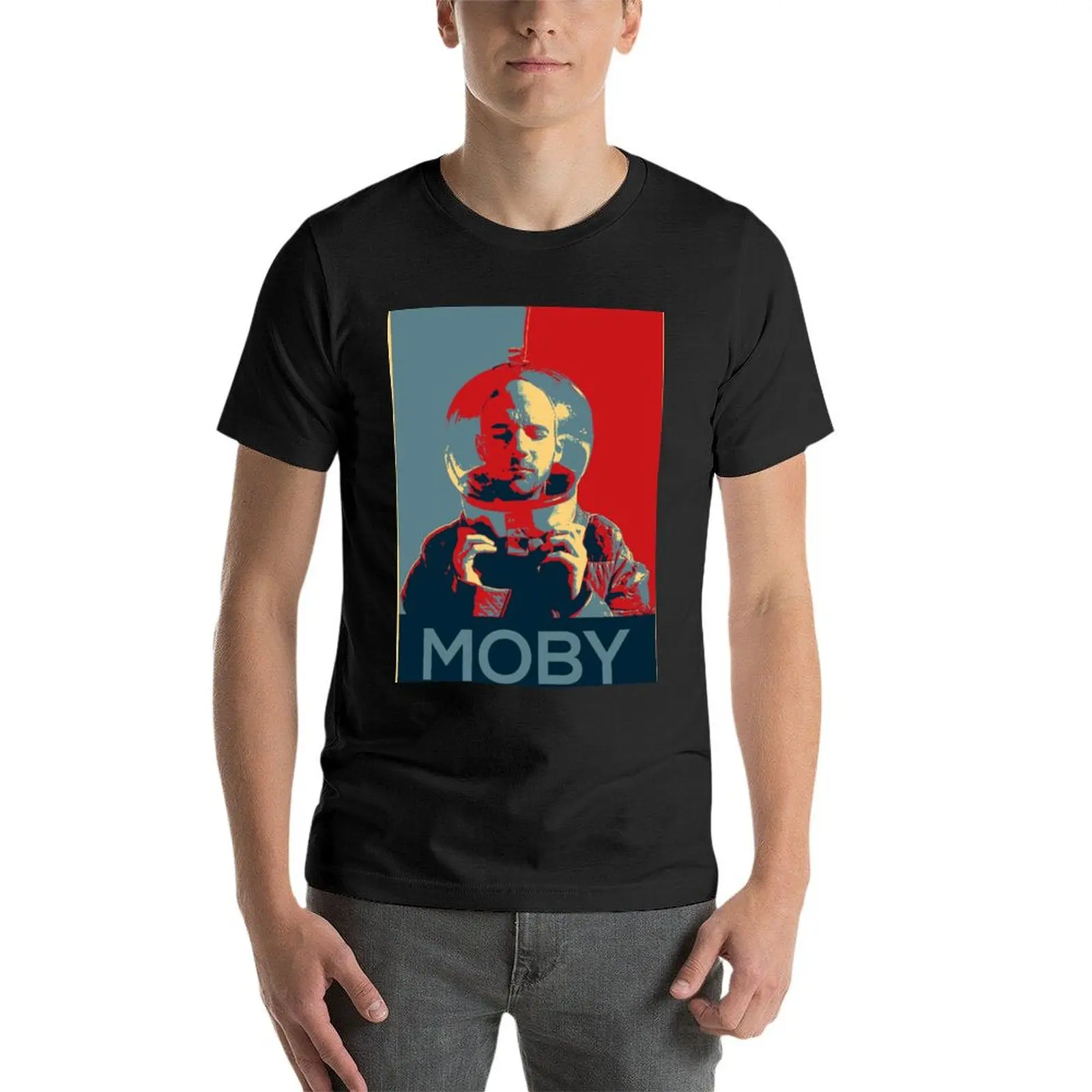 Moby - 18 T-Shirt Hippie Kleidung schlichte Rohlinge Herren T-Shirts