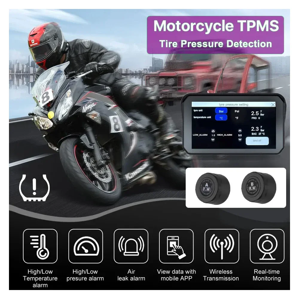 5 inch Motorcycle DVR GPS Navigation Multimedia Player Wireless CarPlay Android Auto IP67 Waterproof Screen Recorder night sight image 6