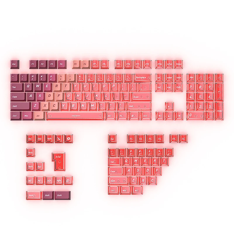 

Механическая клавиатура Flame Keycap Mini Set, 153 клавиши, PBT, сублимационная печать, двухцветная, оригинальная заводская сборка