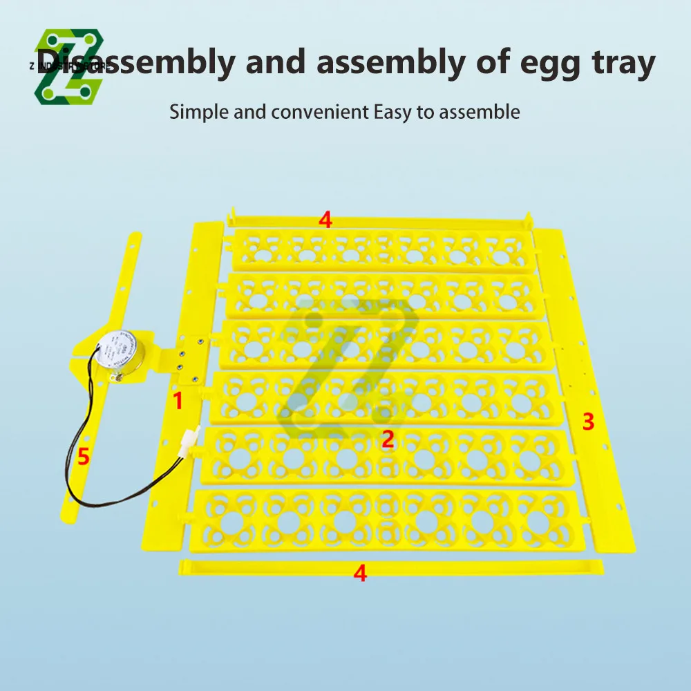 Automatic Egg Incubator Capacity 56 Eggs Duck Chicken Plastic Egg Tray Incubator Trays Hatching with Auto Turn Motor