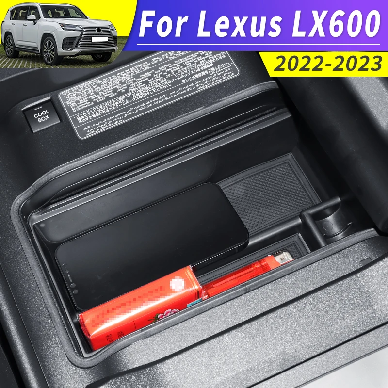 For Lexus LX600 LX 600 2022 2023 Luxury Sport Upgrade Interior Decoration Accessories，Armrest Storage Box Partition Bracket Tray