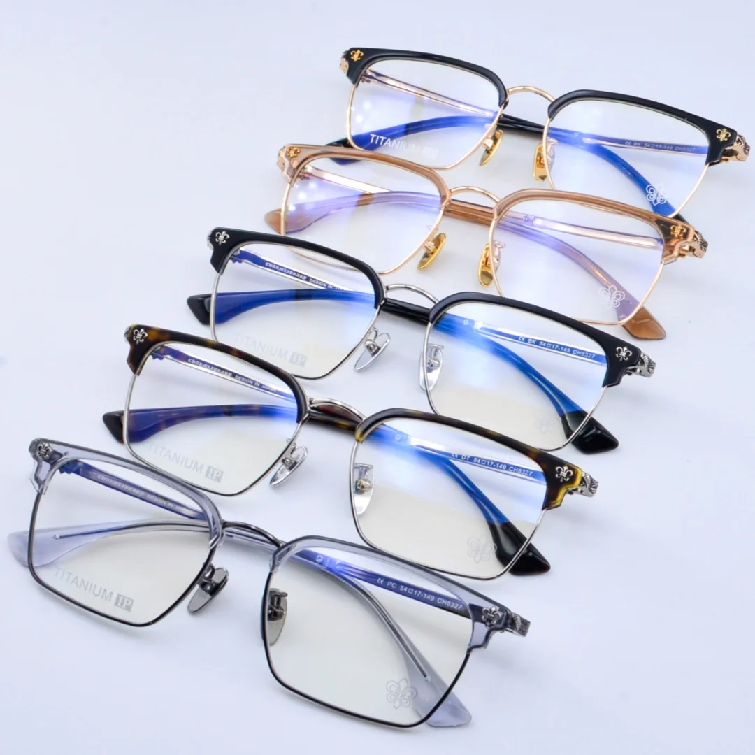 الرجال الكلاسيكية مربع الأعمال نمط قصر النظر القراءة النظارات البصرية النساء موضة سبائك التيتانيوم وصفة طبية إطار نظارات UV400 #6