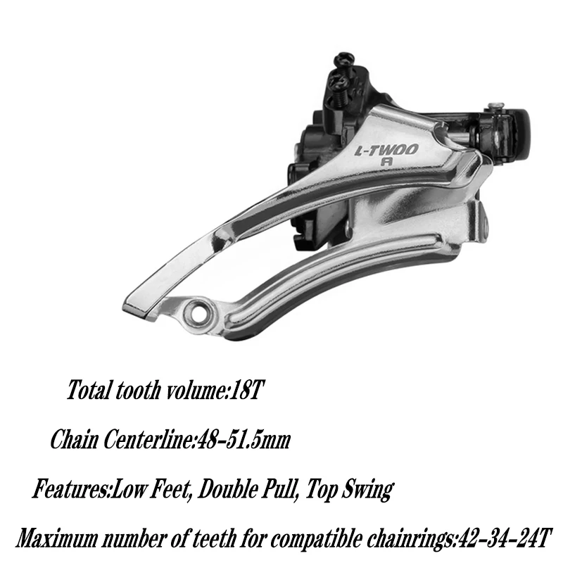 LTWOO A5 3x9 A7 3x10 Speed, Front Derailleur compatible ALIVIO/ACERA Compatible Chainrings 42-34-24T