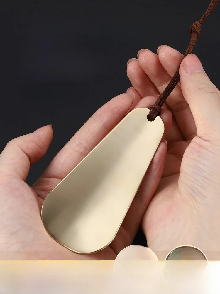 

Portable Pure Brass oe Horn Cact Travel ential Personal Footwear Accory Old Faioned oe Inserting Device