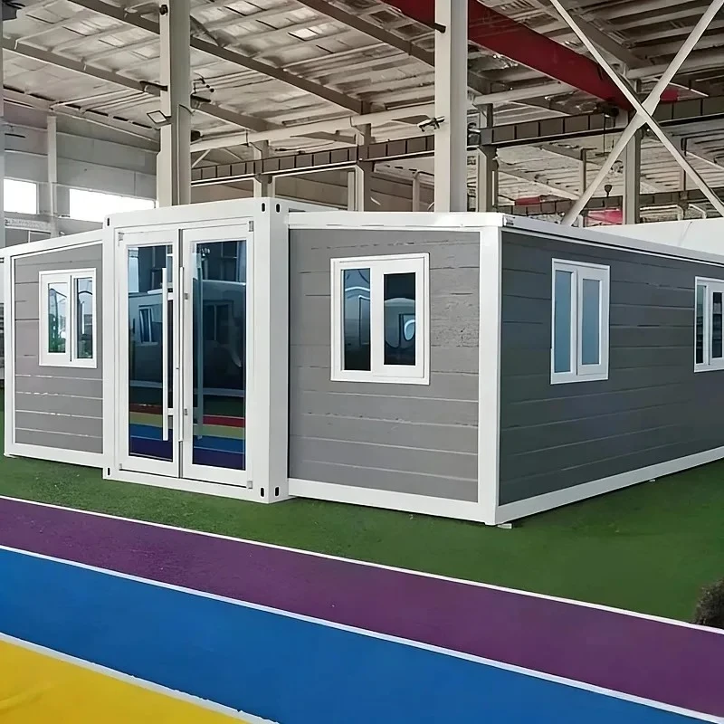 Solid Mobile Home Expandable Prefab House Pod Studio Outdoor Work 40ft With Bathroom All Equipped Industrial Style