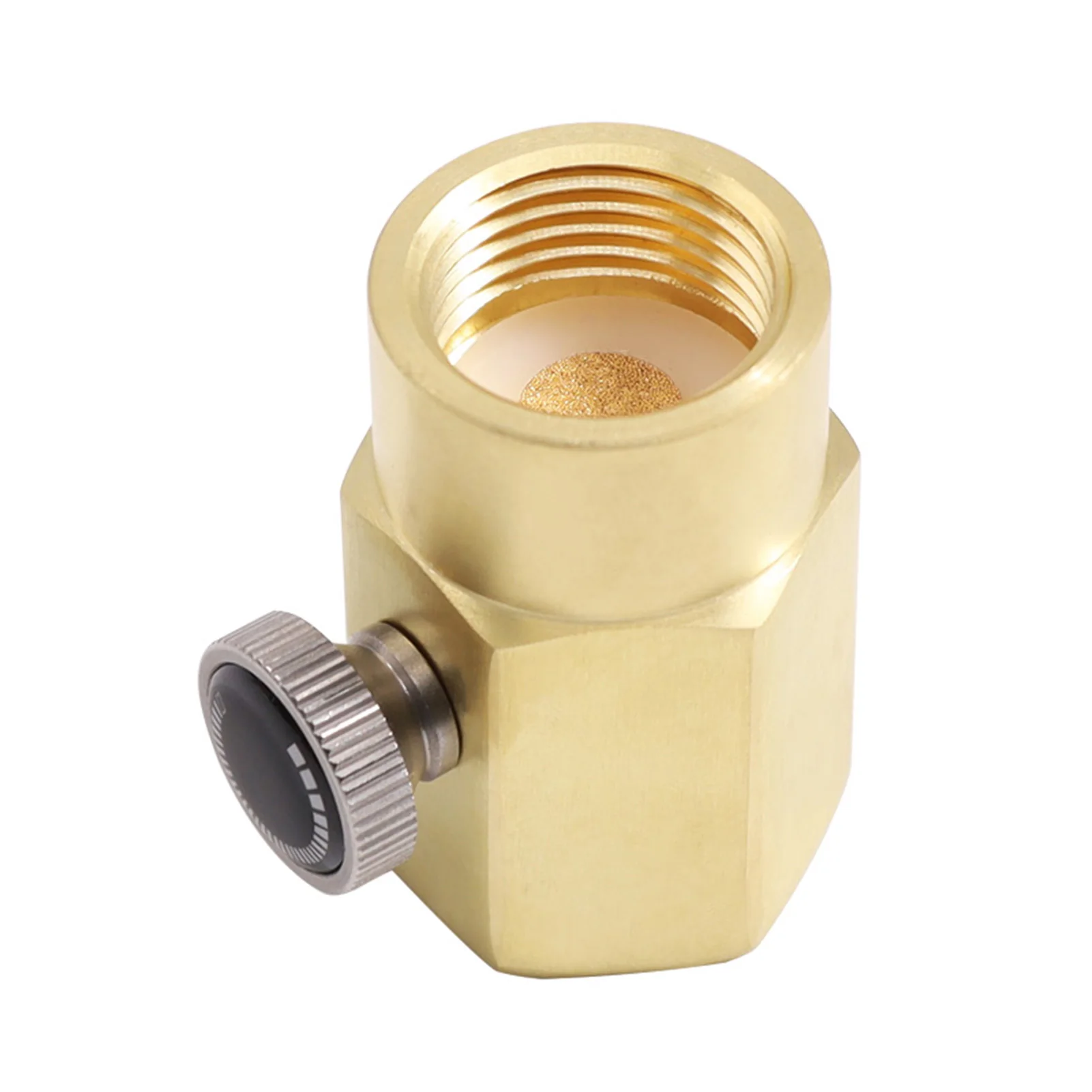 Brass Household Soda Bottle Adapter CO2 Cylinder Refill Adapter CO2 Fill Valve Connector Refill BottleTR21-4 to CGA320