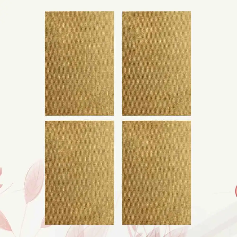 

4pcs PVC Insulated Table Mats Heat Proof Pads Dishes Bowl Mat Resistant Detachable Dishware Mat for Cups Teapot
