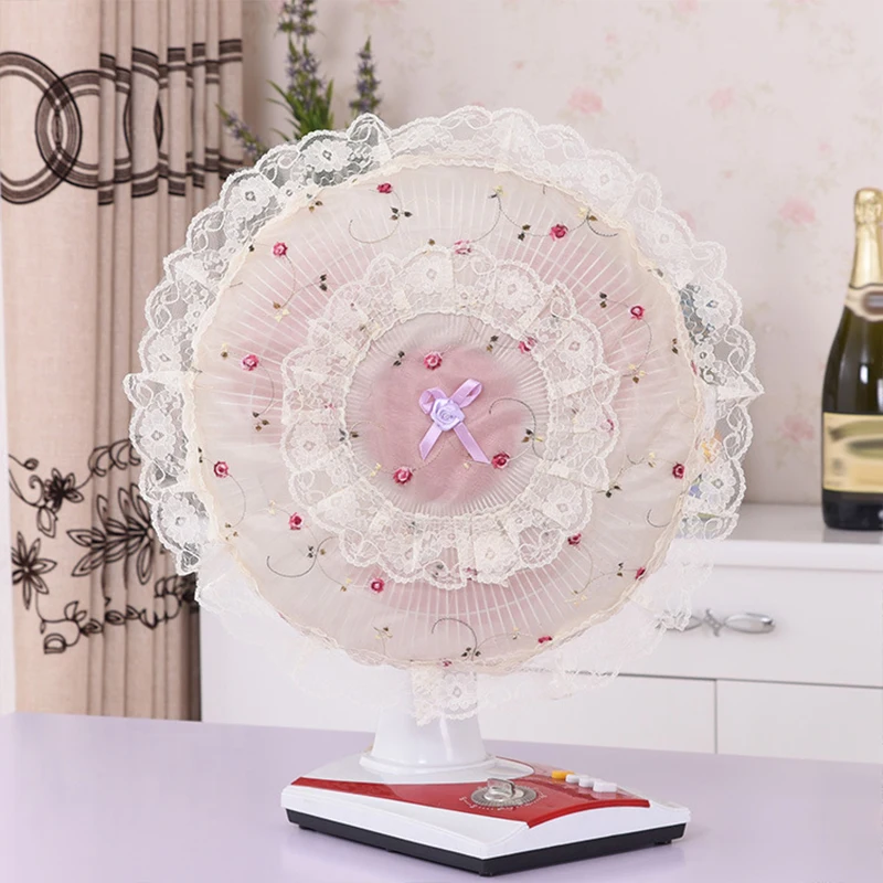 Electric Fan Lace Cover Fan Safety Protective Covers Dustproof Floor-Standing/Desktop Fans Accessories Baby Kid Finger Protector