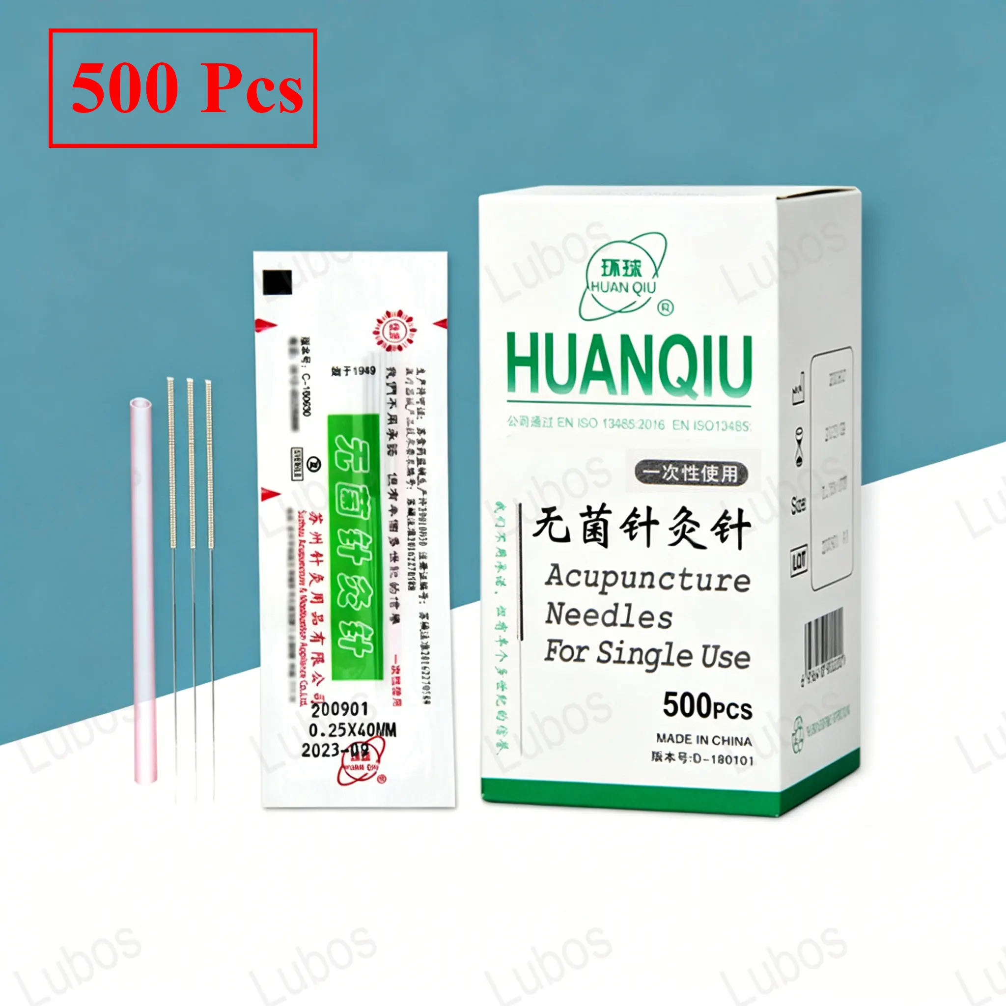 

500Pcs Disposable Sterile Acupoint Acupuncture Needle with Tube Beauty Massage Needle Abdomen Needle Dry Needling Massager