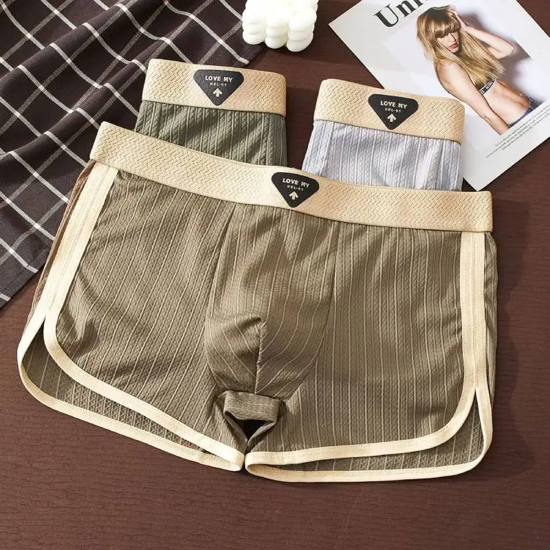 

3pcs Man Underwear Boxer Shorts Sexy Men's Panties Breathable Comfortable Men's Underpants U Convex Underwear Lingerie