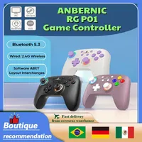 ANBERNIC RG P01 RGP01 Gamepad Game Controller Wired Wireless Bluetooth For PC Android IOS Steam RGB Hall Effect Joystick XBOX