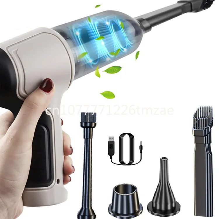 Integrated blowing and suction cross-border multifunctional portable charging high-power handheld household cleaning machine