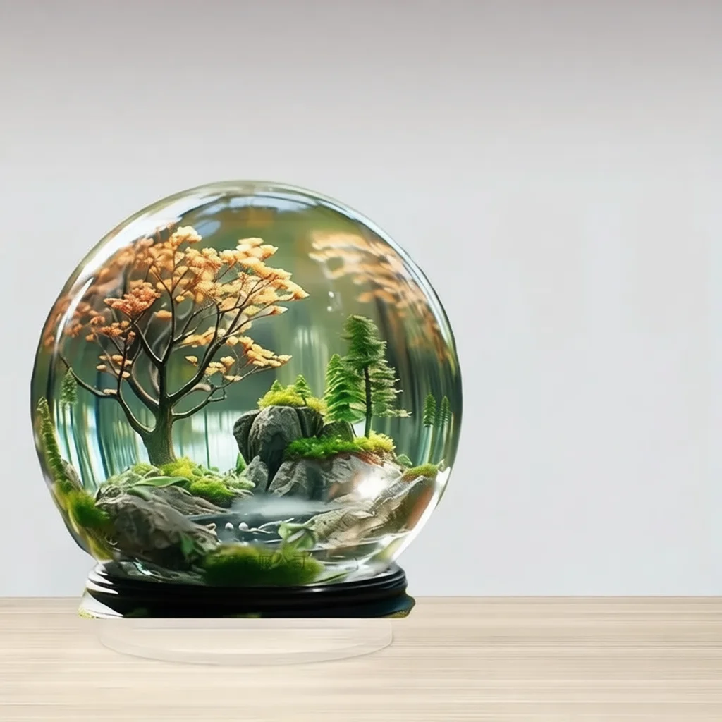Office Table Accessories Unique - Bohemian Sun Moon Desktop Ornament Acrylic