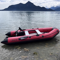 Solar Marine 5 Person Assault Boat 300CM PVC Air Deck Floor Folding Inflatable Rescue Speed Kayak Canoe Without Accessories