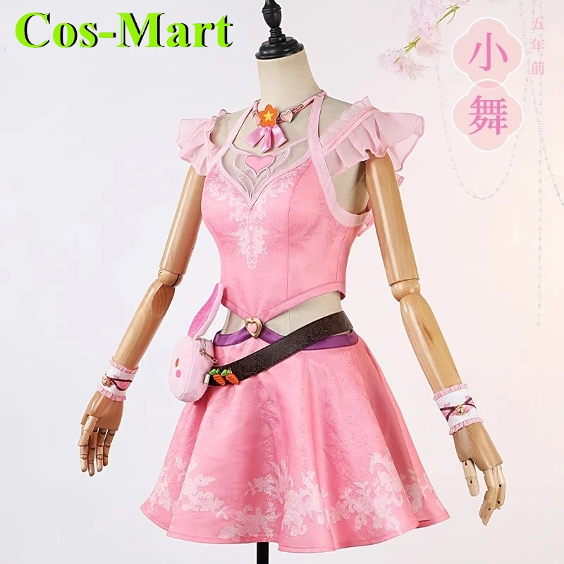 Cos-Mart Dou Luo Continent Xiao Wu Cosplay Costume Five Years Ago Cute Pink Combat Uniform Girl Activity Role Play Clothing Hot