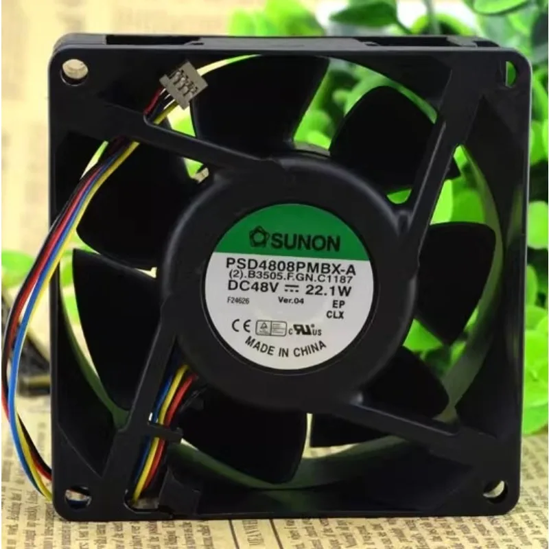 New Cooler Fan for SUNON PSD4808PMBX-A DC48V Axial Flow Cooling Fan 8038 80*80*38mm