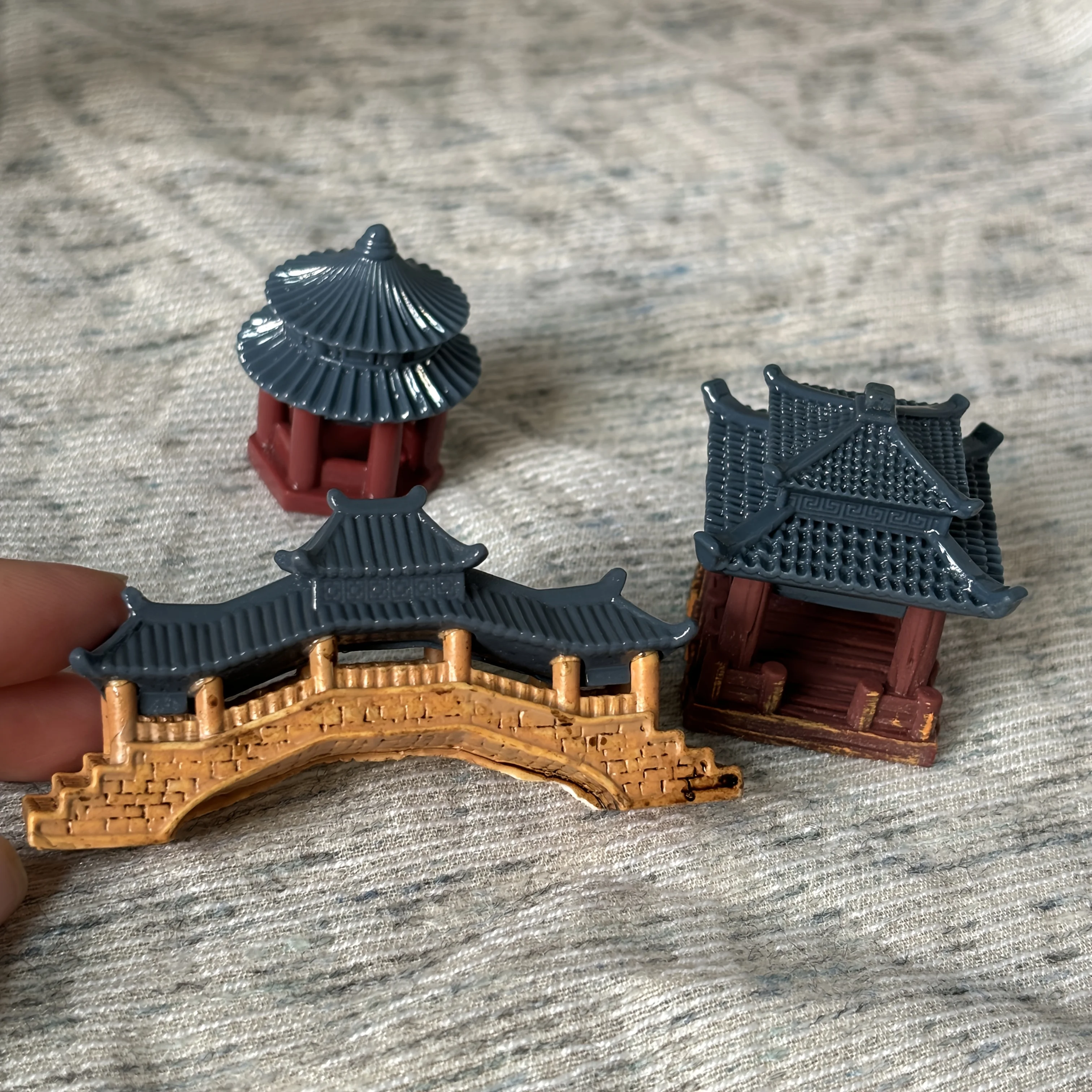 2X Neue Architekturmodelle im chinesischen Stil, geeignet für die Aquariengestaltung, Gebäude im antiken Stil, Gartenmodelle – Detail 4