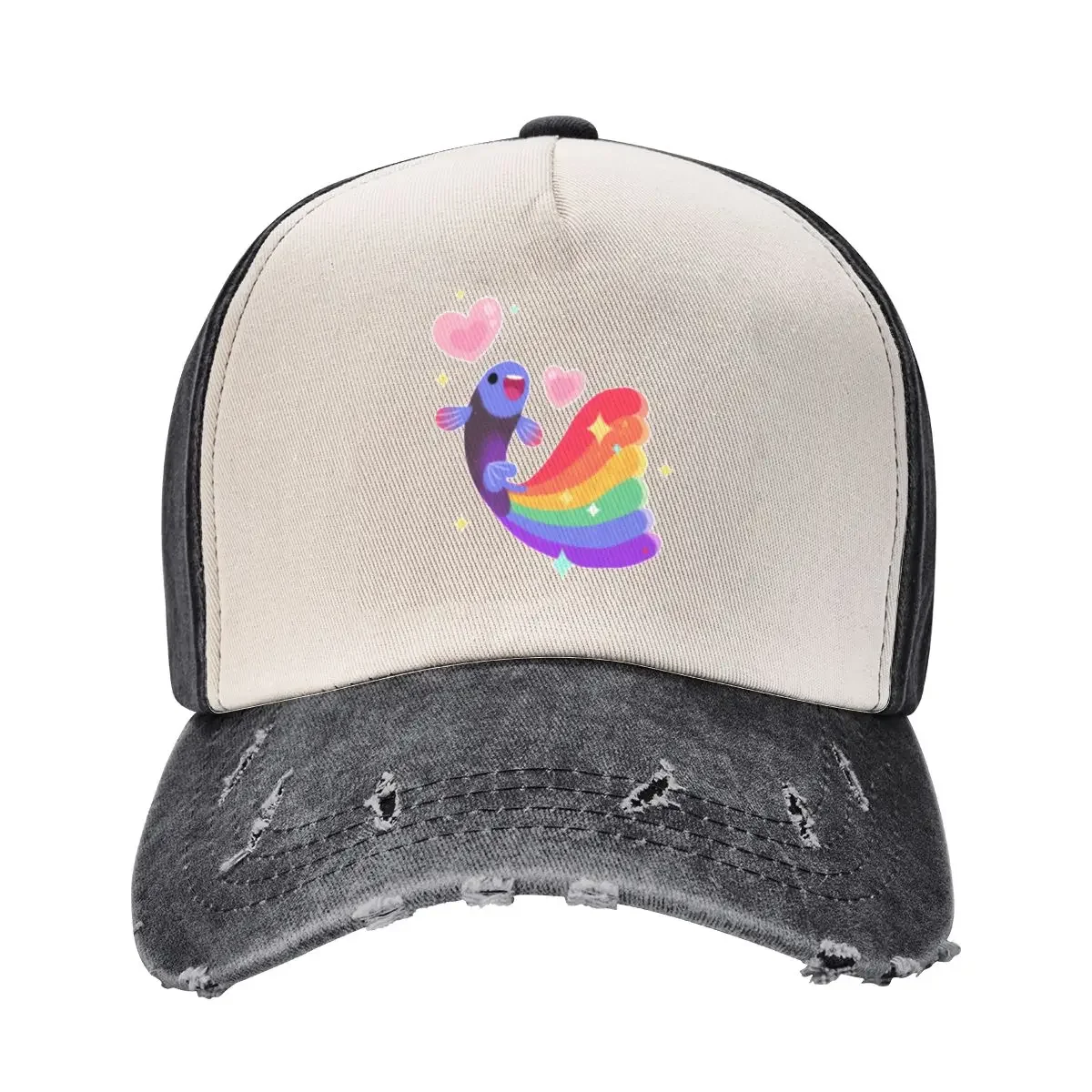 

Rainbow guppy 6 Baseball Cap funny hat |-F-| Fishing cap Gentleman Hat Hats Woman Men's