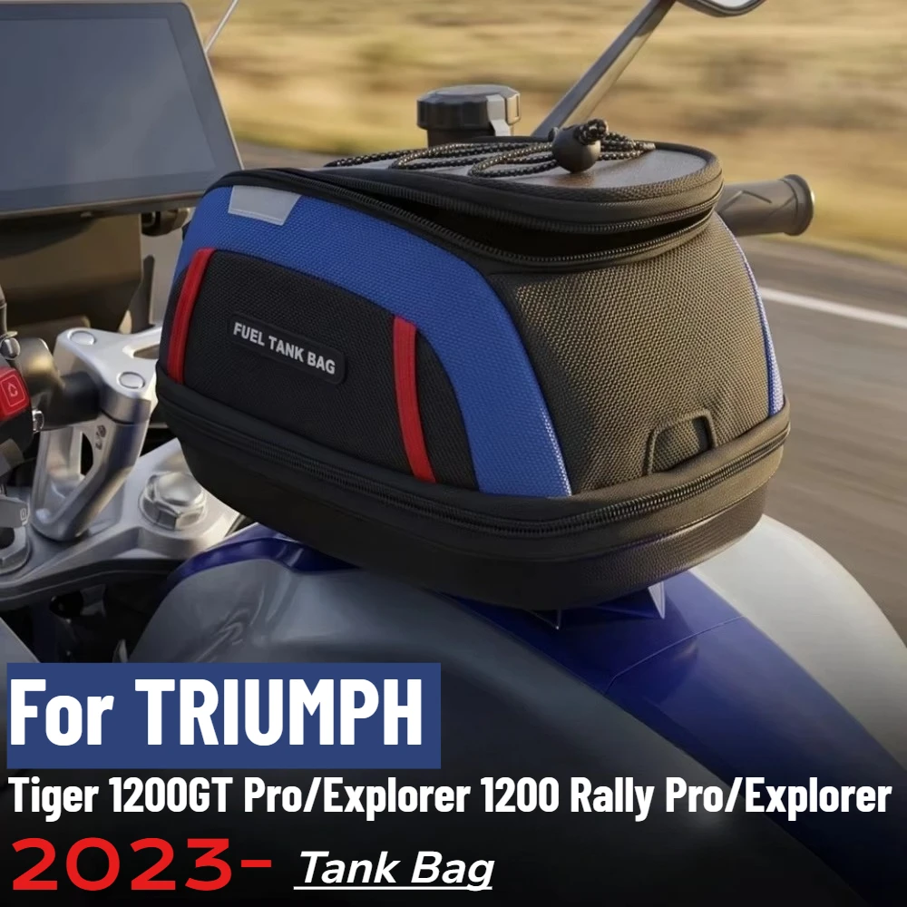 For TRIUMPH Tiger 1200GT PRO Explorer 1200 Rally Pro Motorcycle Waterproof Tank Bag Quick Release Luggage Top Case Saddle Bags