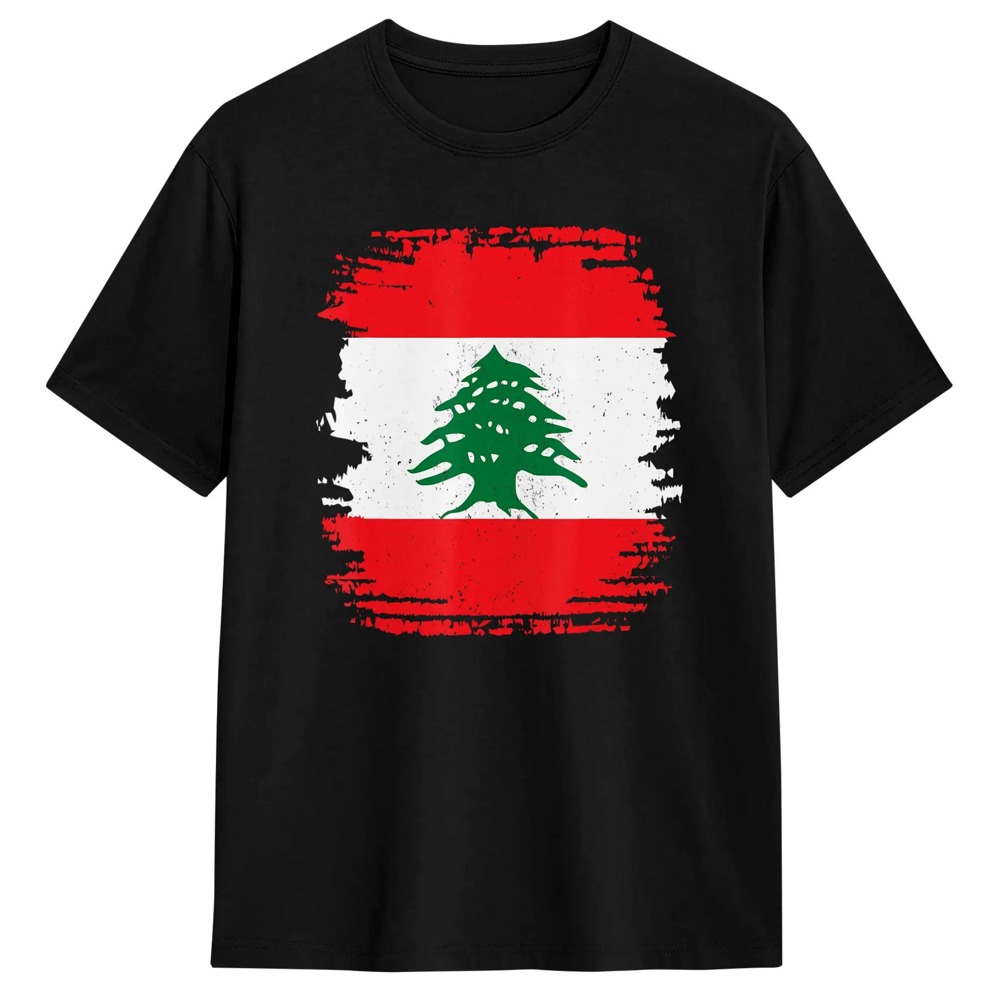 Lebanon Flag Map Beirut Cedar Tree Lebanese Heritage Design T-Shirt Summer  100% Cotton T Shirts For Men Tee Shirt Short Sleeve
