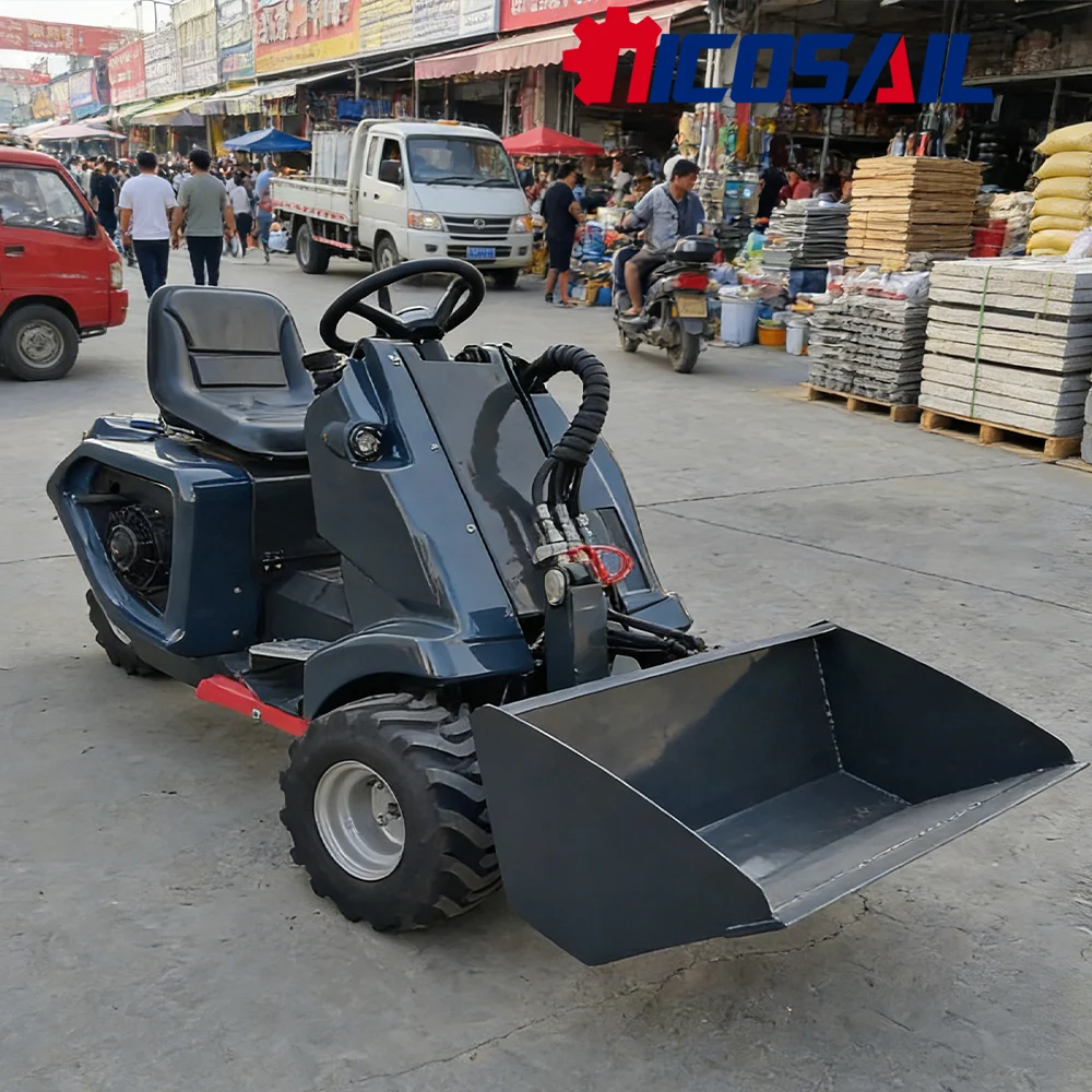 

Nicosail 3-Wheel Mini Skid Steer Loader Hydraulic CE EPA for Construction Farm Garden Material Handling