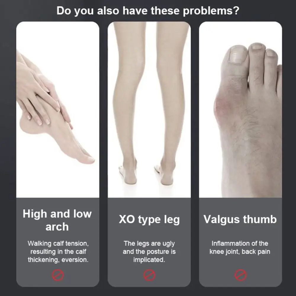 2 pçs silicone arco pé trainer macio suporte pé toe corrector polegar valgus corrector dedo do pé arco trainer correção plantar