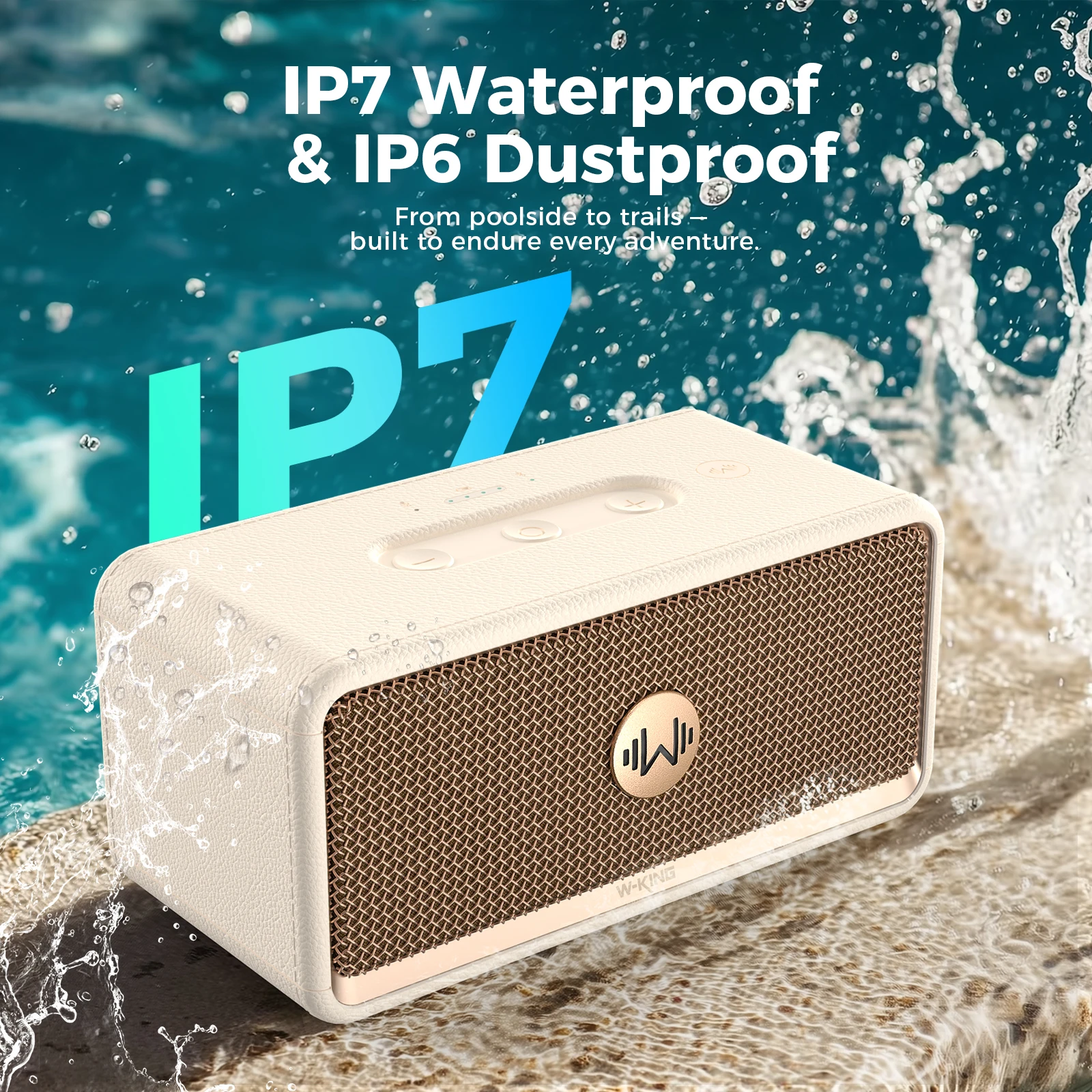 W-KING Nowy H130 Przenośny Wod – Bluetooth Speaker Waterproof recenzja i cena