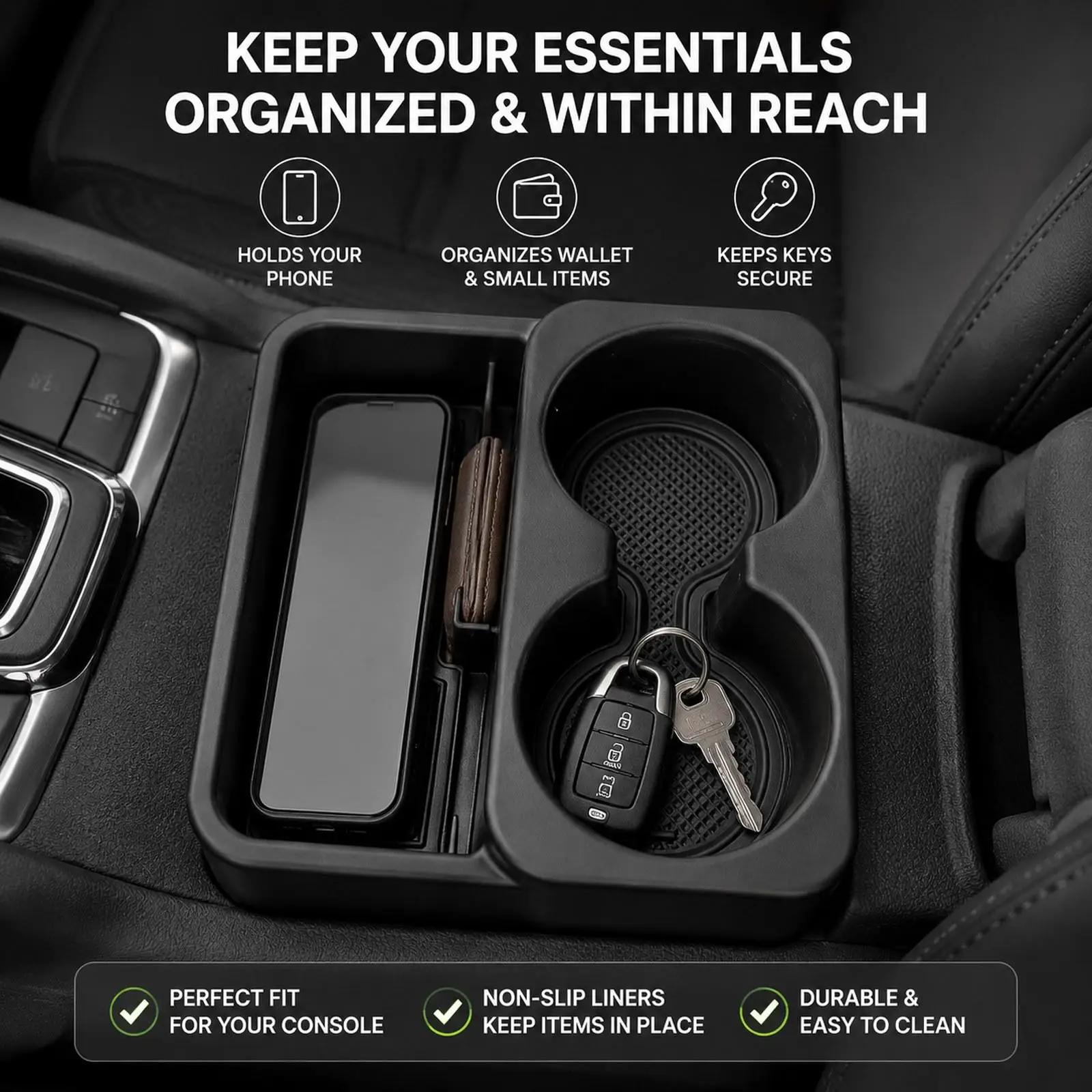 

Center Console Storage Box Drinks Holder Professional Convenient Car Interior Accessories Car Cup Holder for Jb43 Jb33
