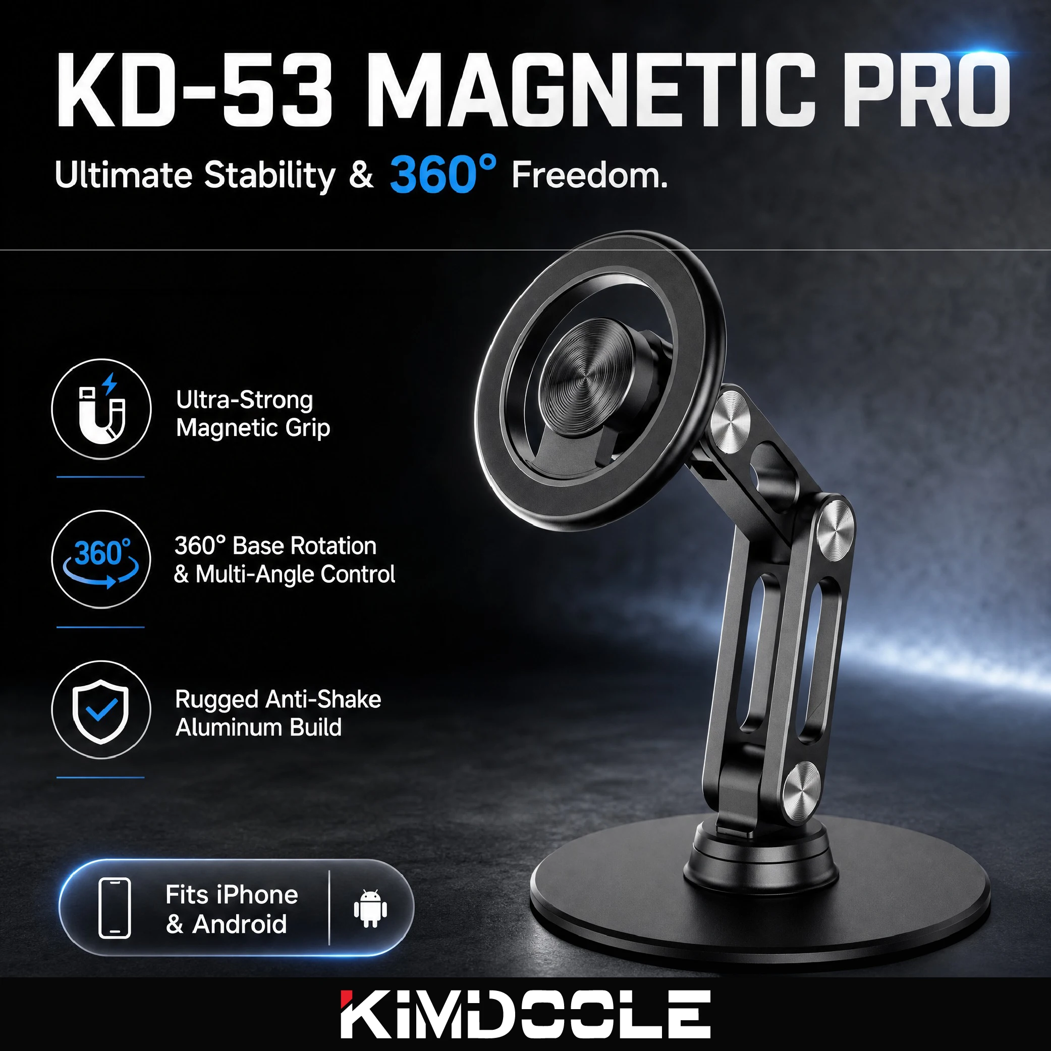 Magnetyczny uchwyt na telefon do Xiaomi Apple iPhone 12 13 14 Pro Max Samsung Telefon komórkowy Akcesoria do telefonu komórkowego — zdjęcie produktu 2