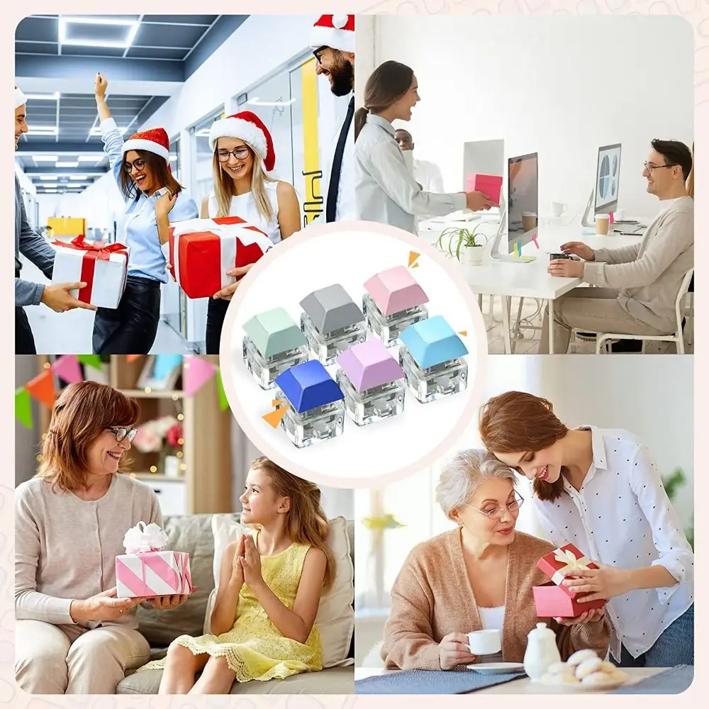 ของเล่นคลายเครียดปาร์ตี้ DIY ปุ่มกดนิ้ว คีย์บอร์ด พวงกุญแจ ปุ่มกด