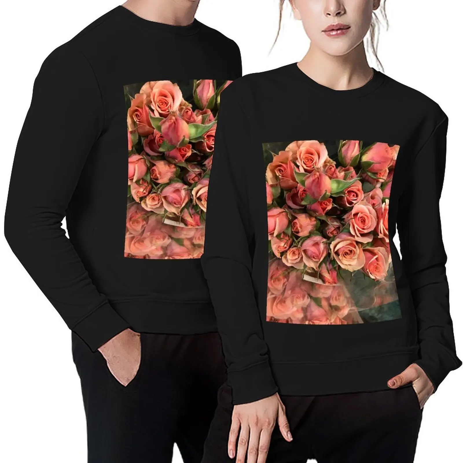 

Roses Pullover men's clothes aesthetic clothing fashion men winter clothes sweatshirt for men