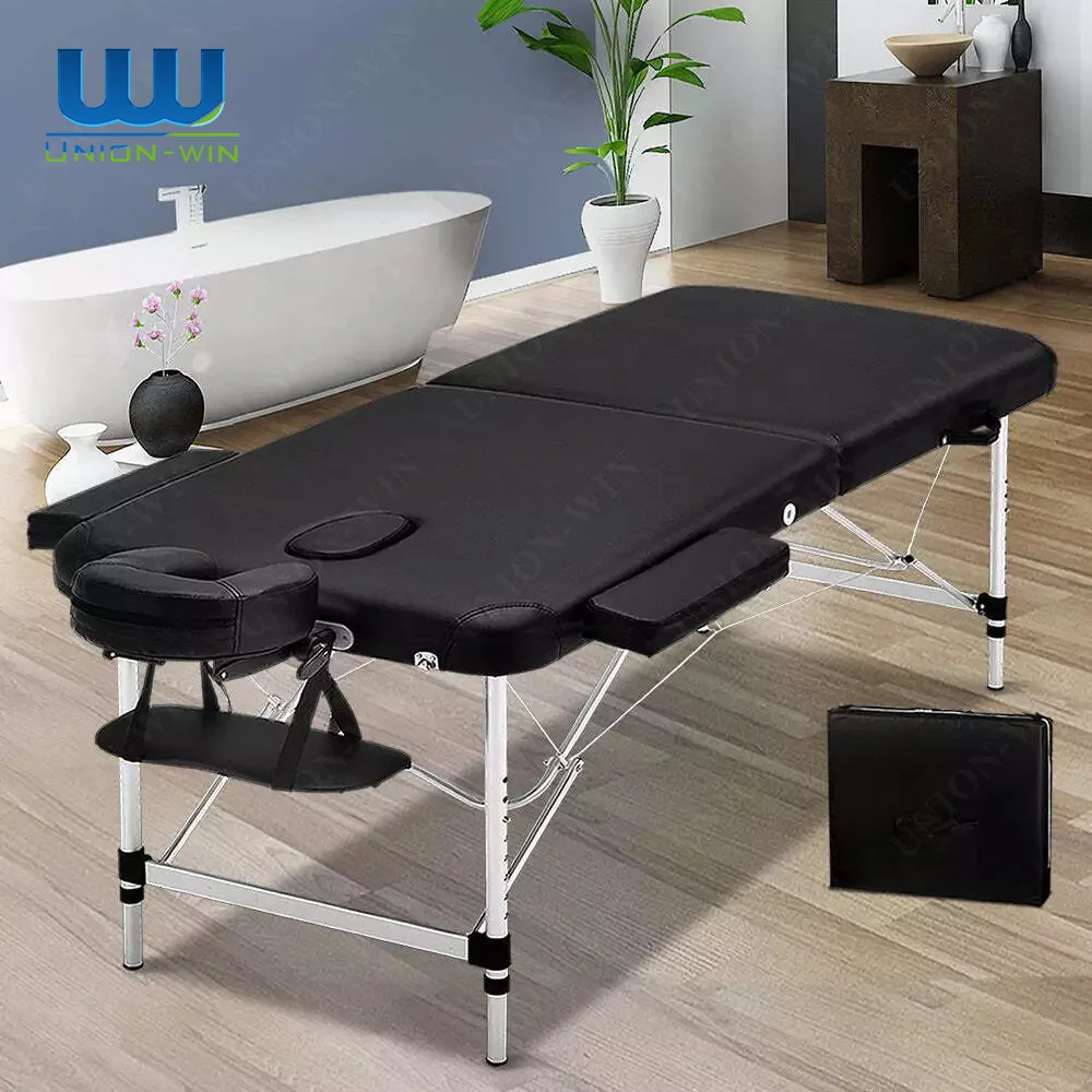 طاولة سرير محمولة قابلة للطي من Union Win مع طاولة مقعد وأثاث صالون الوشم وسرير تدليك للتجميل #1
