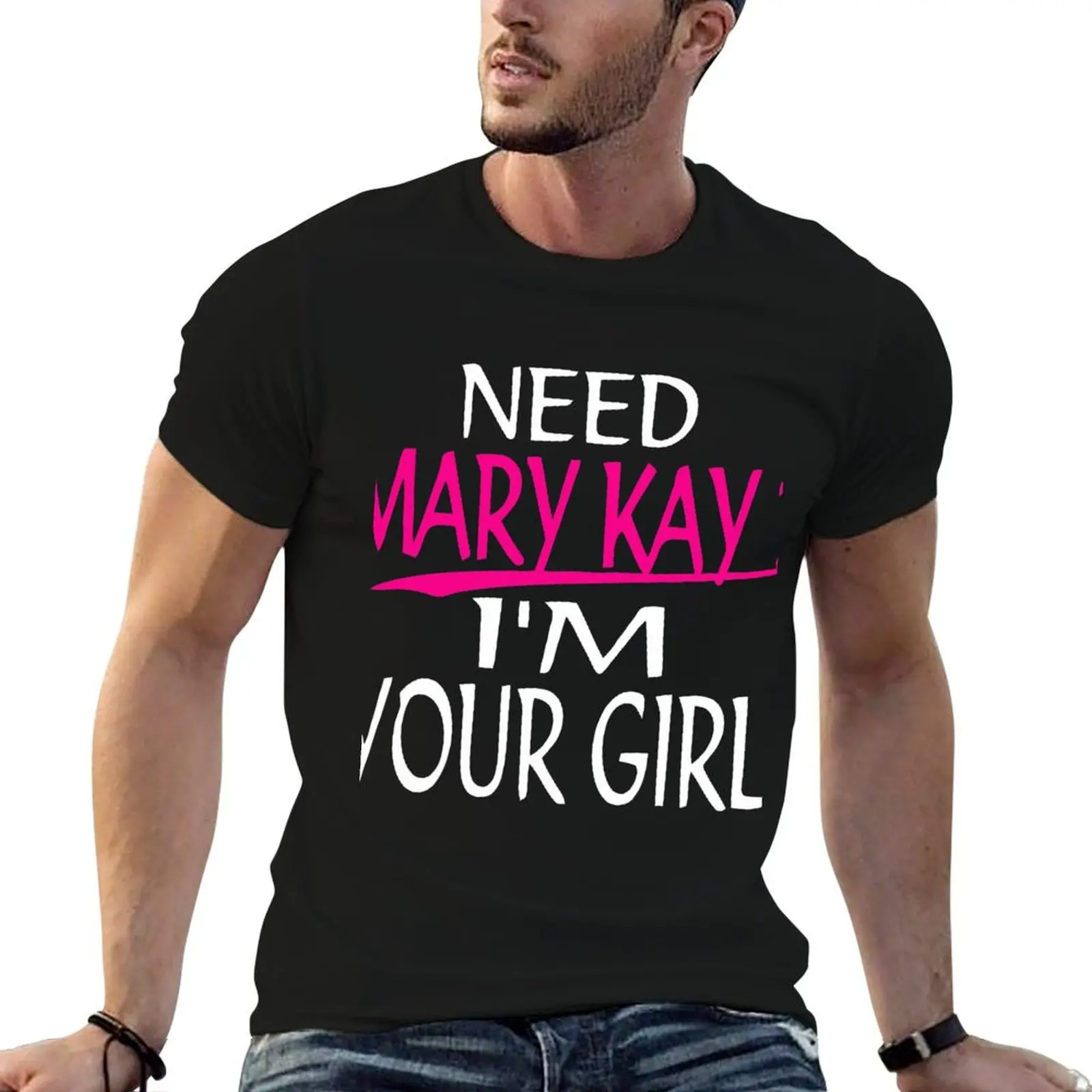 Mary Kay I_m Your Girl Mary Kay T-Shirt Functional Casual Short Sleeve Tee