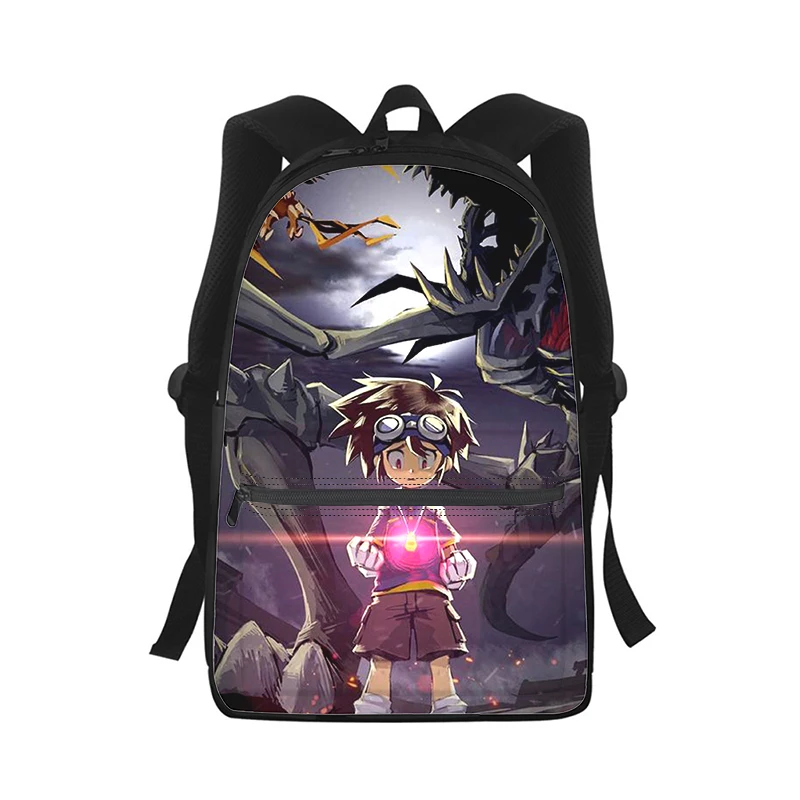 

Digital monster Digimon Men Women Backpack 3D Print Fashion Student School Bag Laptop Backpack Kids Travel Shoulder Bag