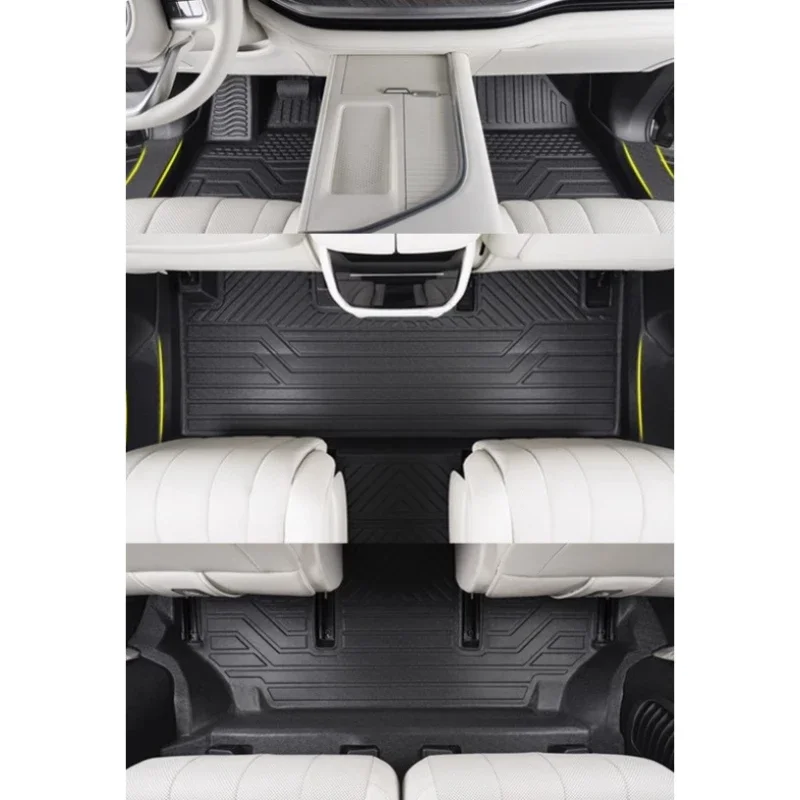 Adatto per SAIC Maxus Land Foot Mat 6/7 posti Dedicato Full Surround Doppio/Singolo strato Modifica interna auto TPE