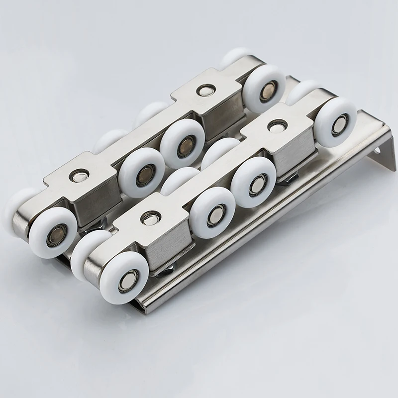 304 ステンレス鋼ハードウェア スライドドアプーリー、ハンガーローラー、吊り下げレールホイール、高耐荷重、スライドドアトラックレール