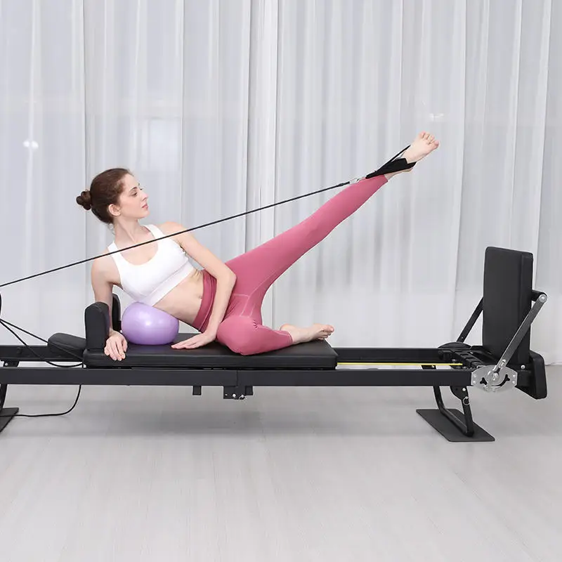 

Large Folding Pilates Reformer Equipment Core Yoga Bed Home Fitness Weight Loss 232cm Reformer Pilates Machine